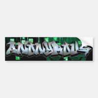 Anonymer Graffiti-Autoaufkleber