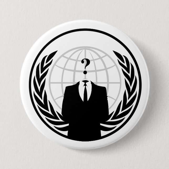 Anonymer internationaler Knopf Button (Vorderseite)