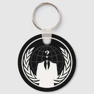 Anonymer internationaler schwarzer schlüsselanhänger