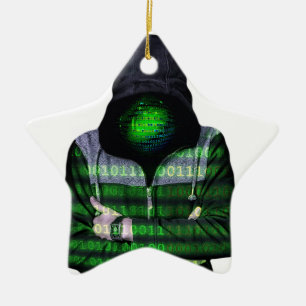 Anonymer Internet-Hacker Keramikornament