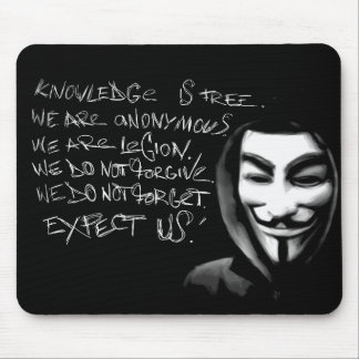 Anonymes Wissen ist freies Mousepad