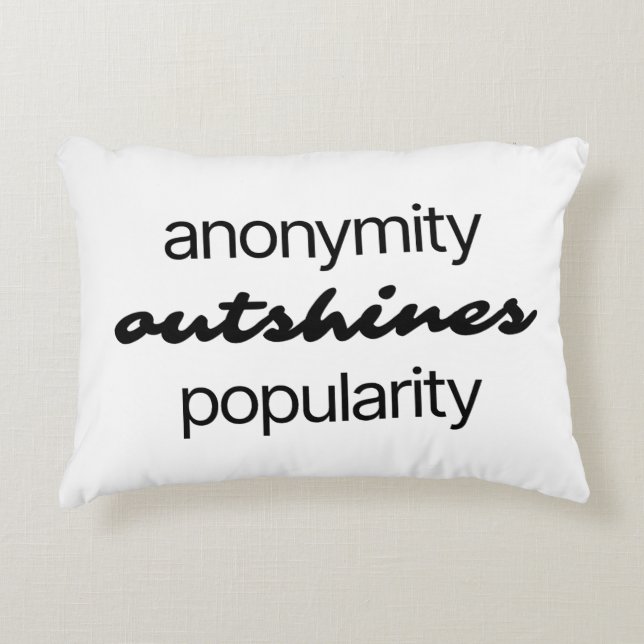 Anonymität Akzent Pillow Dekokissen (Vorderseite)