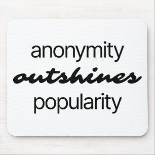 Anonymität Maus Pad Mousepad