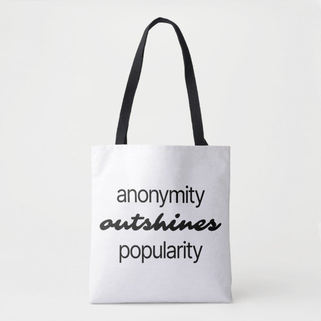Anonymität Schultertasche Tasche (Vorderseite)