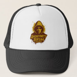 Anonymity Bruh LOGO - Truckerkappe