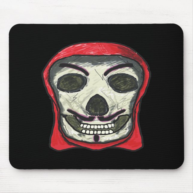 Anonymous Hacker Skull Mousepad (Vorne)