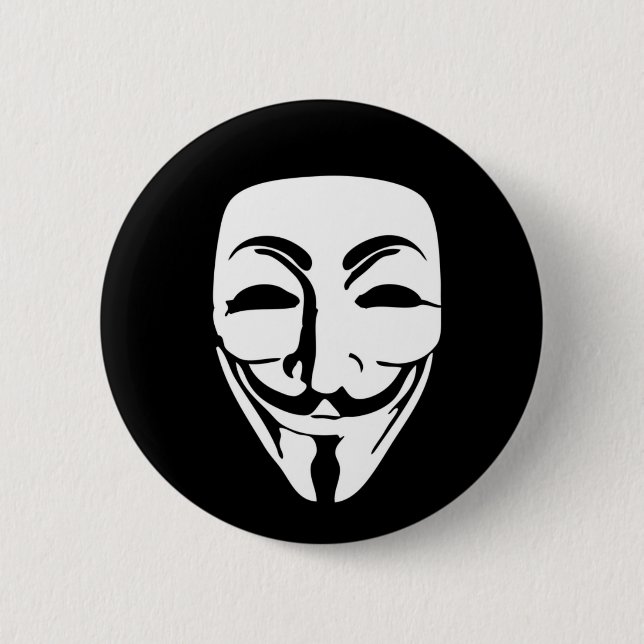 ANONYMOUS MASK BUTTON (Vorderseite)