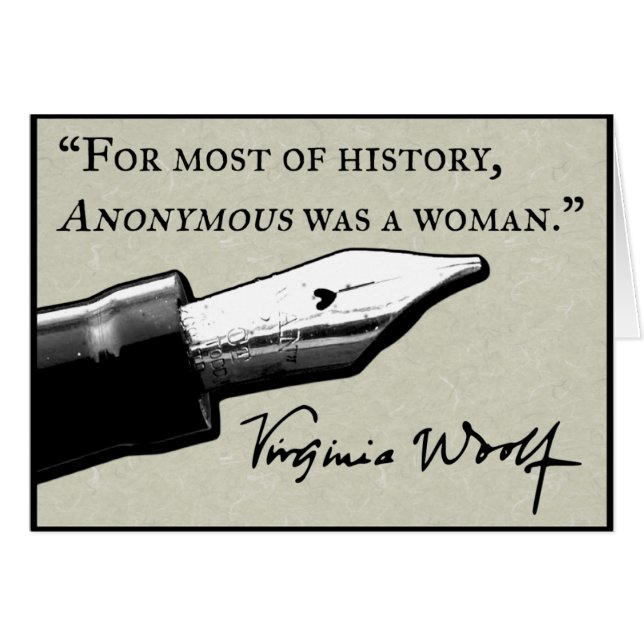 Anonymous war eine Frau (Vorderseite (Horizontal))