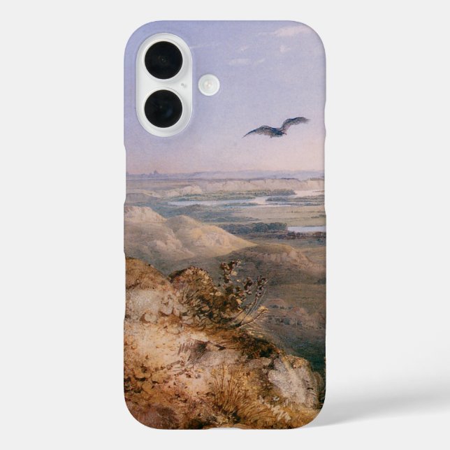 Anordnung des Yellowstone und Missouri von Bodmer iPhone 16 Hülle (Rückseite)
