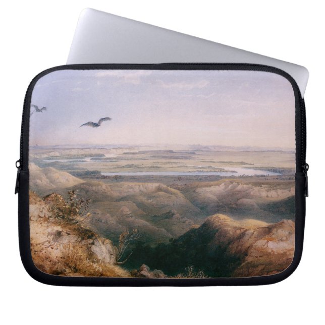 Anordnung des Yellowstone und Missouri von Bodmer Laptopschutzhülle (Vorderseite)