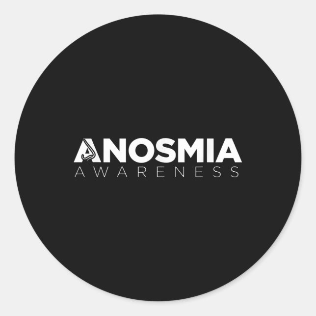 Anosmie Bewusstsein Runder Aufkleber (Vorderseite)