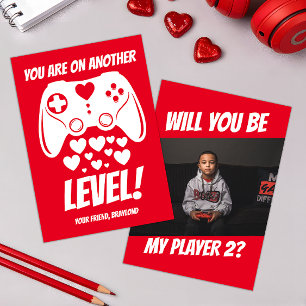 Another Level Video Game Valentinstag-Karte