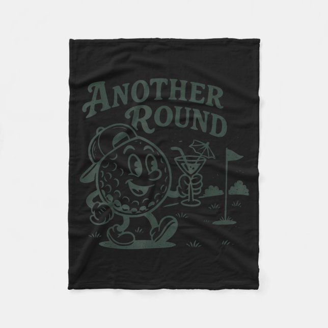Another Round Golf Golfer Golf Lover Srts Men Dad  Fleecedecke (Vorderseite)