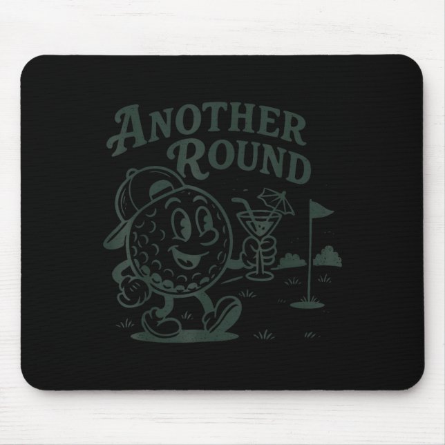 Another Round Golf Golfer Golf Lover Srts Men Dad  Mousepad (Vorne)