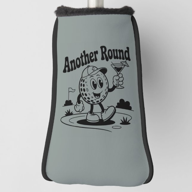Another Round Golf Lover Sports Golfing Man  Headcover (Rotieren 90)