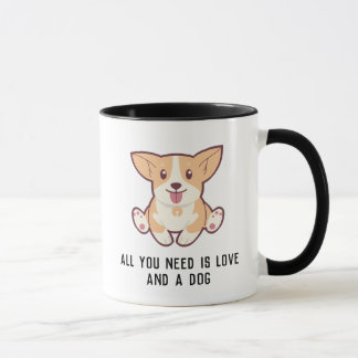 Anpassbar Alles, was du brauchst, ist ein Hund - B Tasse