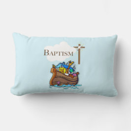 Anpassbar, Baby Boy Taufe Noah's Ark Lendenkissen