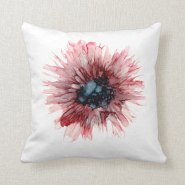 Anpassbar!! Burgund und Marine Dahlia Kissen