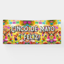 Anpassbar ¡Cinco de Mayo Fleliz! Banner