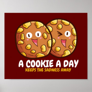 Anpassbar "Ein Cookie am Tag" Poster