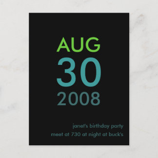 Anpassbar - Einladung zum Geburtstag - Einfache Ei