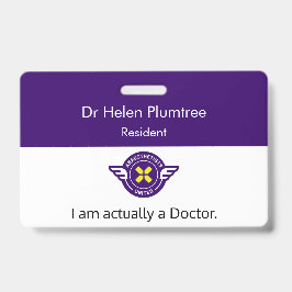 Anpassbar Ich bin eigentlich ein Doctor ID Abzeich Ausweis