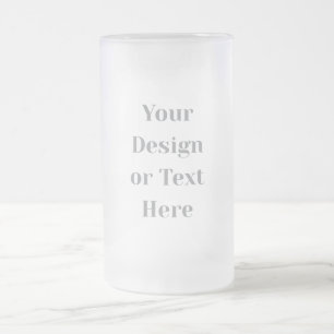 Anpassbar Ihr Design oder Text Hier Personalisiert Mattglas Bierglas