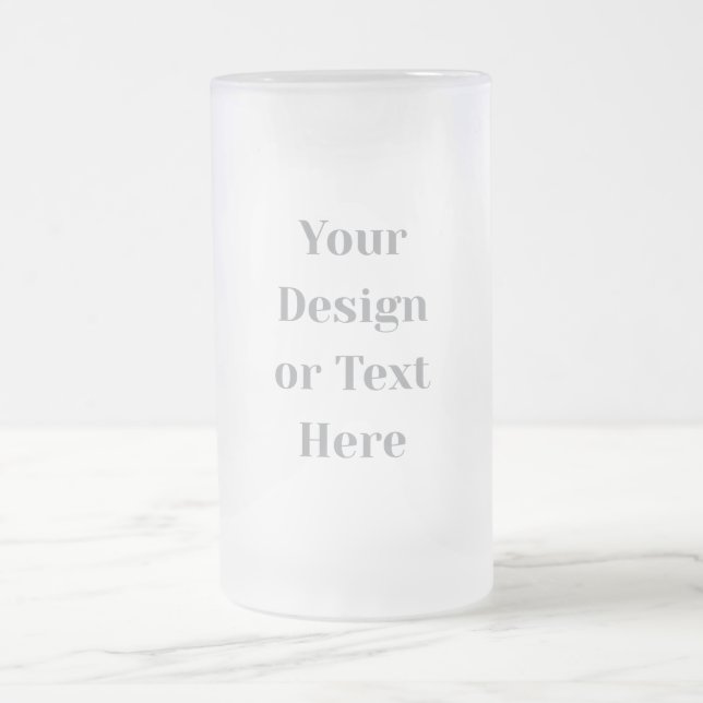 Anpassbar Ihr Design oder Text Hier Personalisiert Mattglas Bierglas (Mittel)