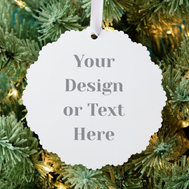 Anpassbar Ihr Design oder Text Hier Personalisiert Ornament Karte (Insitu (Baum))
