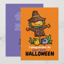 Anpassbar Immer am besten Halloween Dankeskarte