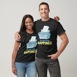 Anpassbar Sie können Glück nicht drucken T-Shirt