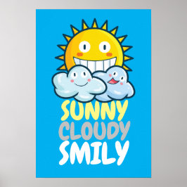 Anpassbar Sonnenwolkenkleidung Poster
