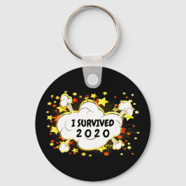 Anpassbar überlebte ich 20xx Explosion bunt Schlüsselanhänger