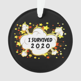 Anpassbar überlebte ich 20xx Explosion Ornament