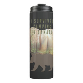 Anpassbar überlebte ich Camping in Kanada Thermosbecher