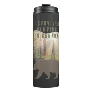 Anpassbar überlebte ich Camping in Kanada Thermosbecher
