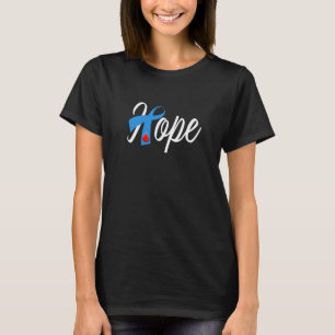 Anpassbare 1 Diabetes Blue Ribbon Awareness HOPE T-Shirt