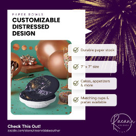 Anpassbare 2026 beschädigte Papierschüsseln Pappteller