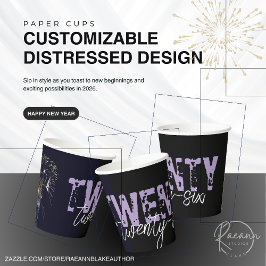 Anpassbare 2026-polierte Papiergruppen Pappbecher