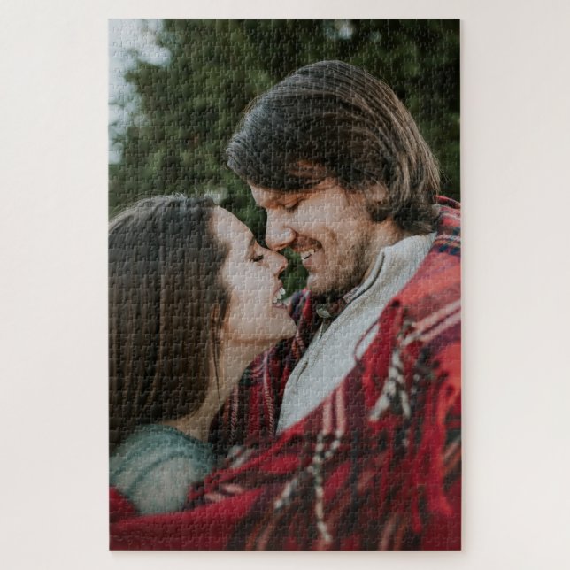 Anpassbare 2-seitige Elegante Scrolls 2 Foto (Vertikal)