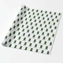 Anpassbare 50. Jahrestag der Ordination Green Geschenkpapier