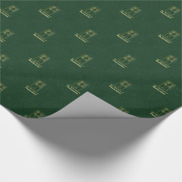 Anpassbare 50. Jahrestag der Ordination Green Geschenkpapier