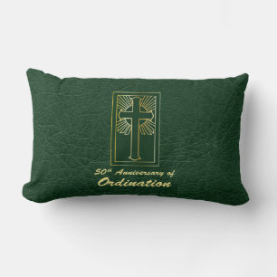 Anpassbare 50. Jahrestag der Ordination Green Lendenkissen