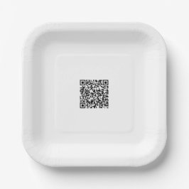 Anpassbare 7"-Square-Papierplatte für Veranstaltun Pappteller
