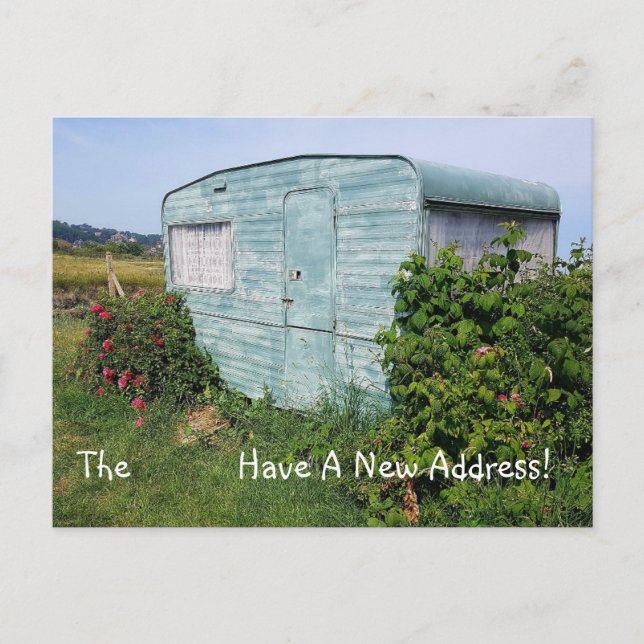 Anpassbare Adressänderung Postkarte (Vorderseite)