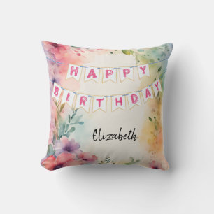 Anpassbare Alles Gute zum Geburtstag Servietten Kissen