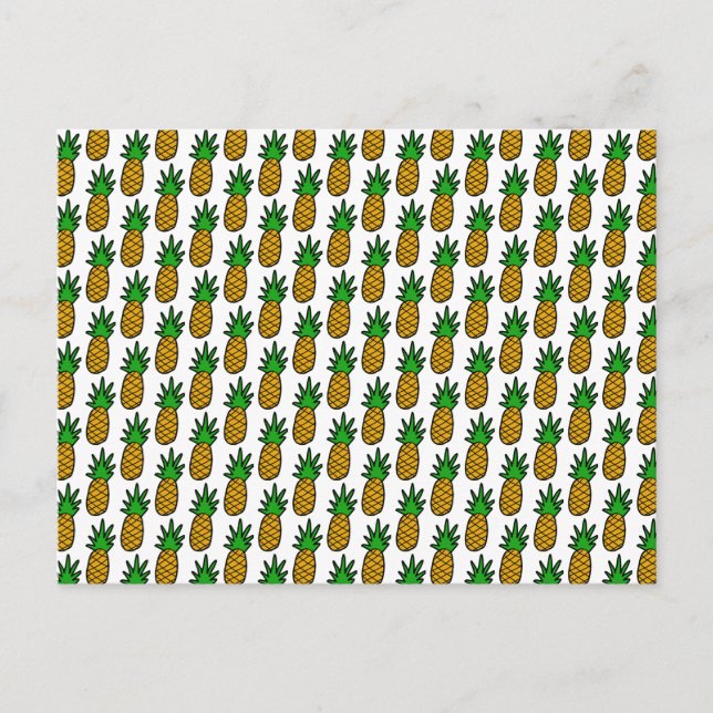 Anpassbare Ananas Postkarte (Vorderseite)