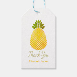 Anpassbare Ananas Vielen Dank Geschenkanhänger