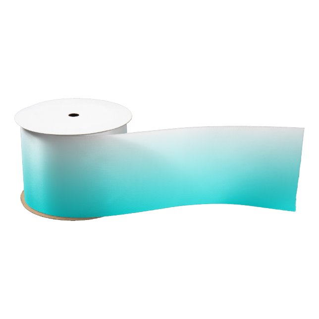 Anpassbare Aqua Ombre Satinband (Spule)