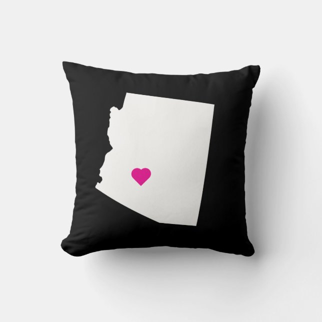 Anpassbare Arizona Staat Liebe Reversible Pillow Kissen (Vorderseite)